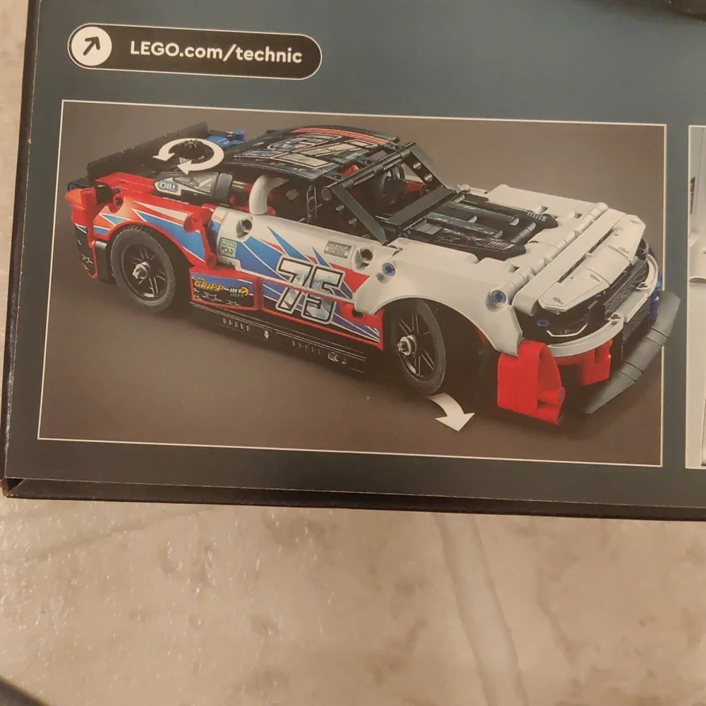 New!LEGO Technic NASCAR Race Car Y2K Multicolor Boyhoodcore Developmental Retro